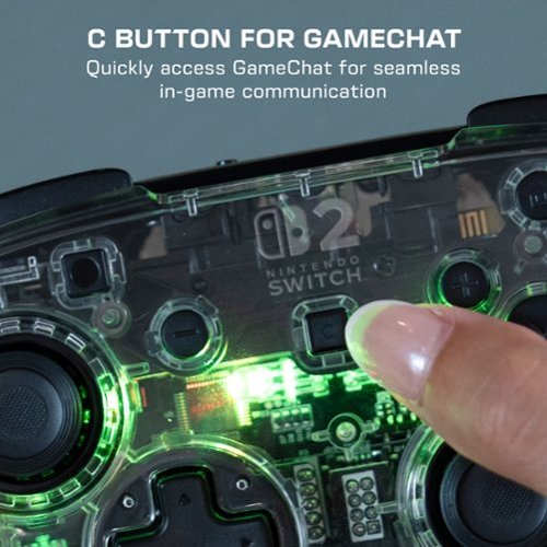Turtle Beach Afterglow Wireless RGB Gaming Controller for Nintendo Switch 2, Nintendo Switch, Switch Lite, & OLED Model - Clear WORLDWIDE DELIVERY