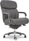 La-Z-Boy - Comfort and Beauty Sutherland Diamond-Quilted Bonded Leather Office Chair - Moon Rock Gray-Angle_Standard