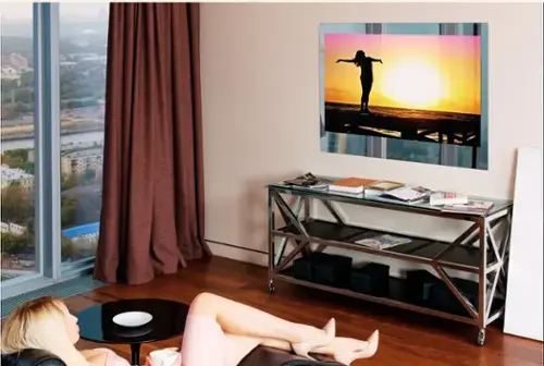 Front. ParallelAV - 55” Ultra HD Magic Mirror Smart Television.
