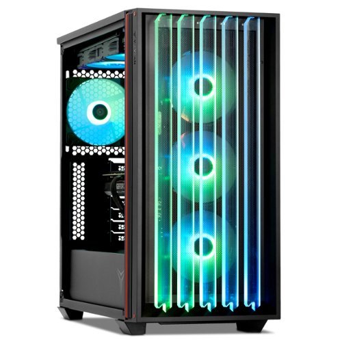 YEYIAN - MIRAGE S Gaming Desktop PC - AMD Ryzen 7 9800X3D - NVIDIA RTX 5070 Ti - 32GB DDR5 6000MHz RGB - 2TB SSD - Black-Front_Standard 