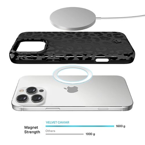 VELVET CAVIAR Magsafe Case for Apple iPhone 16 Pro Max - Black Leopard GLOBAL SHIPPING
