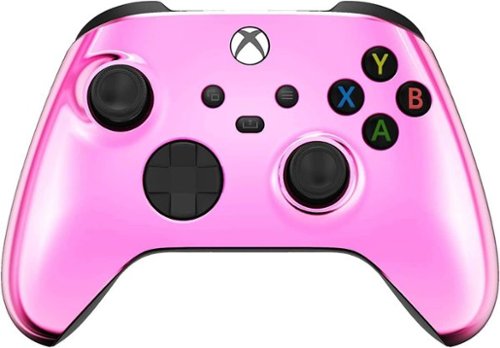 Custom Controllerzz - Custom Wireless Controller for Xbox Series X|S, Xbox One, & PC - Pink Chrome-Front_Standard 