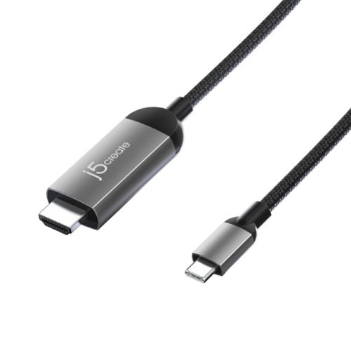 j5create - USB-C to 4K HDMI Male End Extender Cable - Space Gray