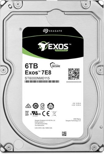 Seagate ST6000NM0115 6TB 7200 RPM SATA 6GB/s 512e Exos 7E8 256MB