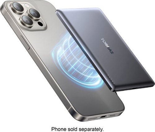 TORRAS - Slim MiniMag Wireless Power Bank 5000mAh - Titanium Gray