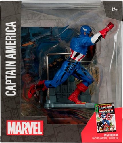 McFarlane Toys Marvel 4.7 Captain America 1:10th Scale Collectible with Scene - Wave 2 (Captain America #100) HOW TO BUY