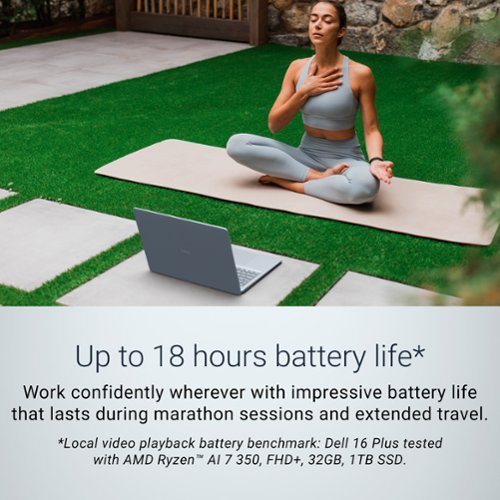 Dell Plus 16 FHD+ Touch Screen Laptop - AMD Ryzen AI 7 350 Copilot+ PC with 32GB Memory - 1TB SDD - Ice Blue GLOBAL SHIPPING