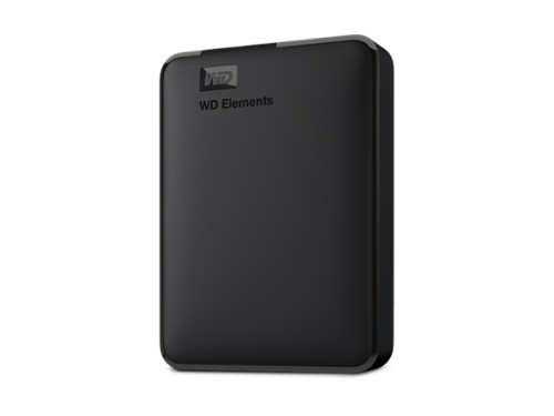 Western Digital - WD 6TB Elements Portable Storage USB 3.2 Gen 1/USB 3.0 (USB 2.0 compatible) Model WDBHJS0060BBK-WESN - Black-Front_Standard 