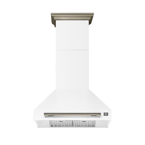 Forno Appliances - 30 inches - Externally Vented & Recirculating - Wall Range Hood - White