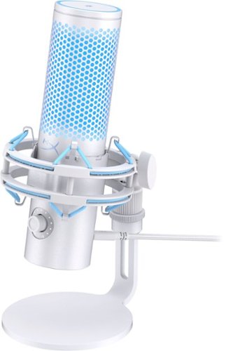 HyperX QuadCast 2 Wired Multi-Pattern USB Electret Condenser Microphone - Frost/Blue BUY IN MIDDLE EAST