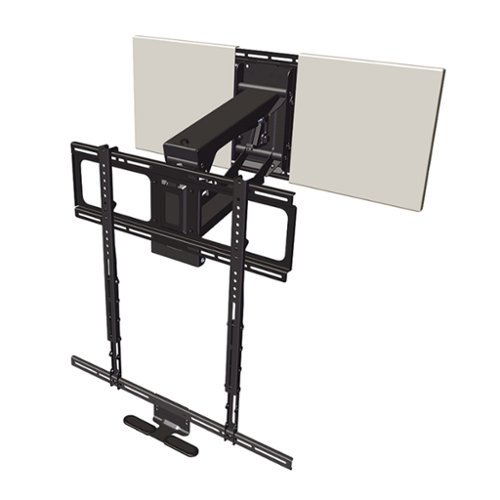 MantelMount - Pull Down TV Wall Mount for Most 45" - 90" TVs - Black