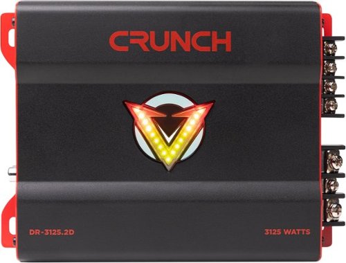 Crunch V-DRIVE PRO 3125W 2-Channel Car Audio Amplifier - Black WORLDWIDE DELIVERY
