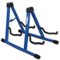 5 CORE - Double Guitar Stand A Frame Shape w Foam Arms Supports Acoustic Electric Bass Ukulele Banjo - Blue-Front_Standard