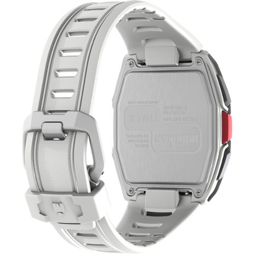 Timex Unisex IRONMAN T300 42mm Watch - White Strap Digital Dial - White GLOBAL SHIPPING