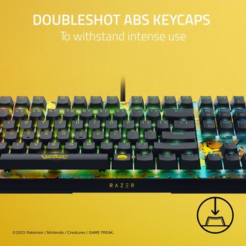 Razer BlackWidow V4 X Full Size Wired Mechanical Green Clicky Switch Gaming Keyboard with Chroma RGB Backlighting - Pokémon Edition GLOBAL SHIPPING
