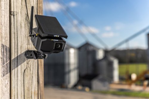 Vosker VKX Outdoor Solar Powered 1080p Security Camera with 4G-LTE Cellular Connectivity - Black GLOBAL SHIPPING