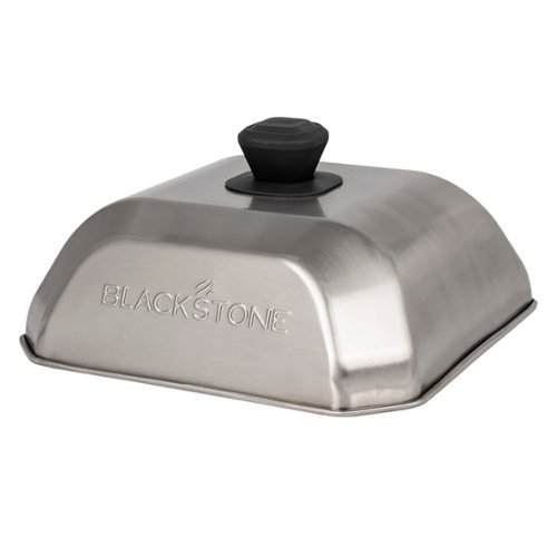 Blackstone - 10-in Square Stainless Steel Basting Dome with Heat-resistant Handle - Silver-Angle_Standard 