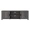 CorLiving - Virlomi Collection TV Stand with Cabinets for Most TVs up to 85" - Dark Gray-Front_Standard