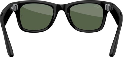 Ray-Ban Meta Wayfarer glasses with Meta AI, Audio, Photo, Video Compatibility - Green Lenses - Shiny Black BUY IN UAE