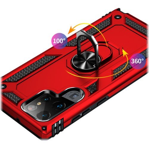 SaharaCase Military Kickstand Series Case for Samsung Galaxy S22 Ultra - Red WHERE TO BUY