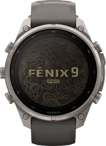 Garmin fēnix 9 Pro - Solar GPS Smartwatch 47 mm Titanium - Pebble Gray/Silver Gray Silicone Band - (2026) WHERE TO BUY