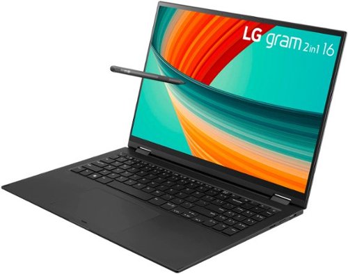LG  gram 16” 2in1 Laptop - Intel Evo 13th Gen Intel Core Processor i7 with 32GB RAM - 1TB NVMe SSD - Black - Black SHOP ONLINE