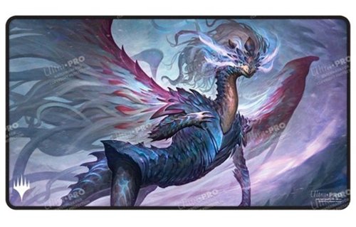 Ultra PRO - Tarkir Dragonstorm Shiko, Paragon of the Way Black Stitched Playmat for Magic: The Gathering