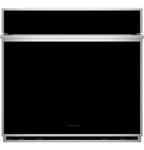 Front. Monogram - Minimalist 30" Smart Built-In Single Electric True European Convection with Direct Air Wall Oven with No-Preheat Air Fry - Stainless Steel.