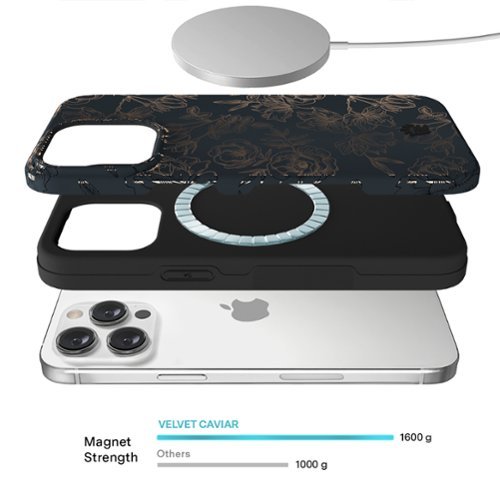 VELVET CAVIAR MagSafe iPhone 15 Pro Case - Chrome Floral Rose WHERE TO BUY