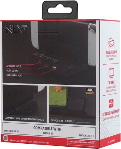 NEXT TV Dock Kit For Nintendo Switch & Switch OLED - Black BUY IN MIDDLE EAST