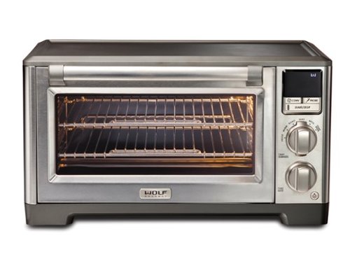 Wolf Gourmet - Elite 1.1 Cu. Ft. Convection Toaster Oven - STAINLESS STEEL-Front_Standard 