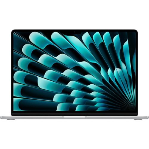 Apple - MacBook Air 15-inch Certified Refurbished "M2" 8CPU/10GPU with 8GB Memory - 256GB SSD - Silver-Front_Standard 