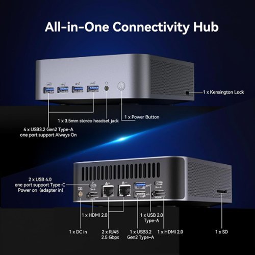 Geekom GT1 Mega AI Mini PC, 14th Intel Ultra U9 185H(Up to