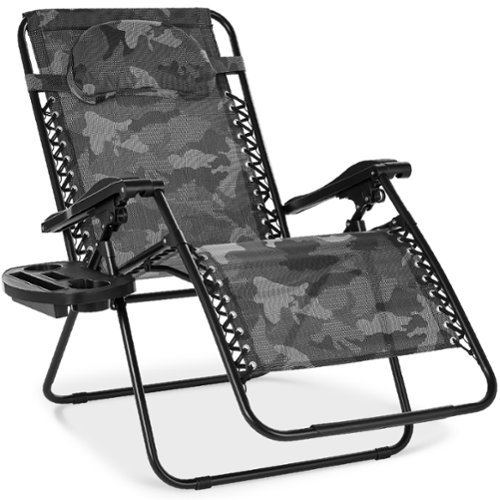 Best Choice Products - Oversized Zero Gravity Chair, Folding Outdoor Patio Recliner w/ Cup Holder - Camouflage-Front_Standard 