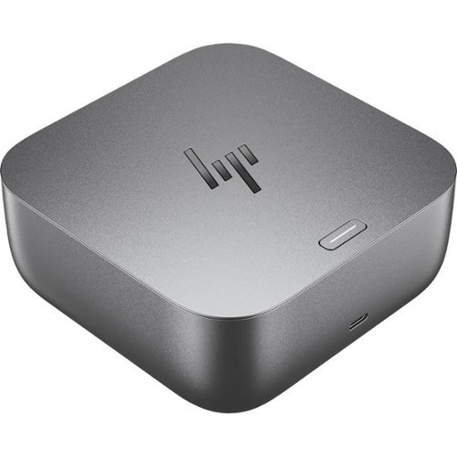 HP - Refurbished Excellent - Thunderbolt 4 100W G6 Dock - for Desktop PC, Notebook - Charging Capability - 120 W - Thunderbolt 4-4 Displays Supported-Front_Standard 