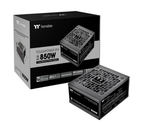 Thermaltake Toughpower SFX 850W 80Plus Platinum ATX 3.1 Standard Power Supply - Black WORLDWIDE DELIVERY