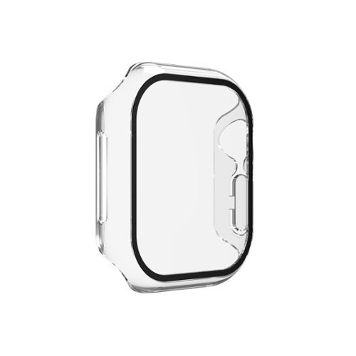 ZAGG - InvisibleShield Glass Elite 360 Integrated Bumper + Screen Protection for Apple Watch Series 10 Small - Clear