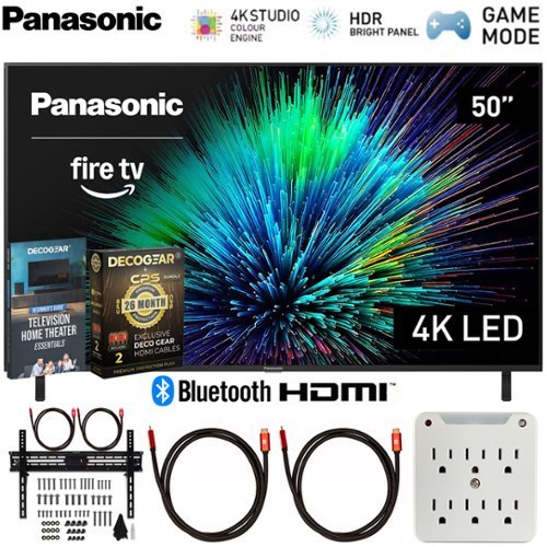 Panasonic - 50" W70 Series LED 4K UHD Smart Fire TV (2025) with 26 Month Extended Warranty Protection Plan Bundle-Front_Standard 