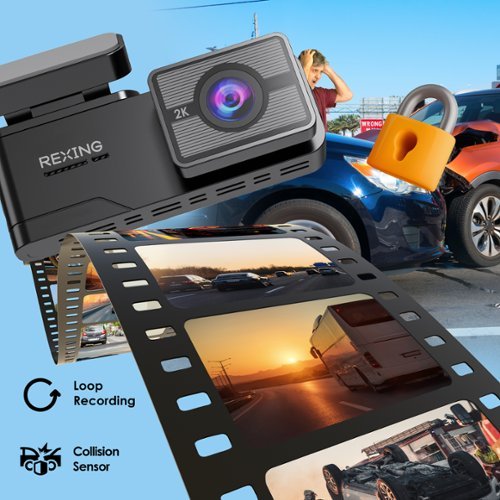 Rexing C1 – 2K Front Dash Cam with Wi-Fi - Black HOW TO BUY