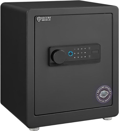 MOOSOO - 1.93 Cu Ft Safe Box, Security Electronic Steel Home Safe, Anti-Theft Digital Security Lock Box with Alert System - Black-Front_Standard 