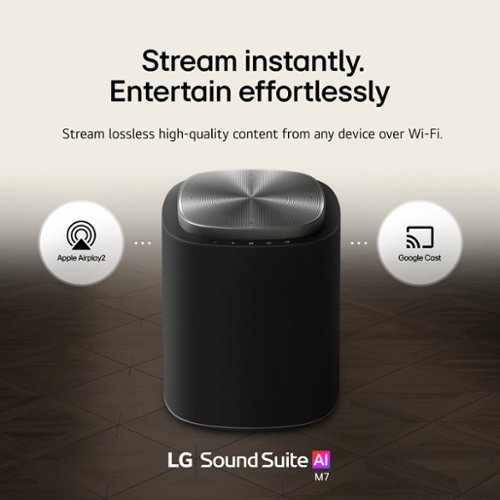LG Sound Suite M7 Wireless Spatial Speaker with Wi-Fi and Dolby Atmos - Black SHOP ONLINE