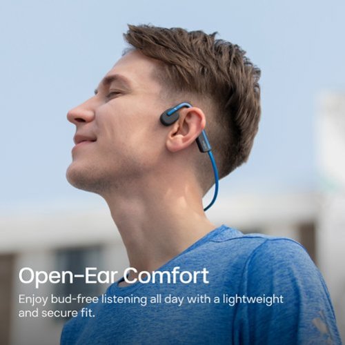 Shokz OpenMove Bone Conduction Open Ear Lifestyle/Sport Headphones - Blue GLOBAL SHIPPING