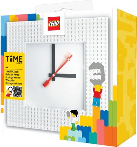 Santoki - LEGO Time by IQHK Wall Clock 6x24 White
