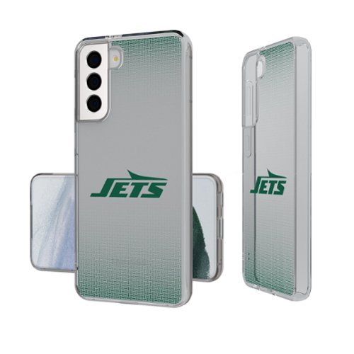 Keyscaper - NFL - New York Jets - Linen Logo Galaxy Clear Case - S24 - Multicolor-Front_Standard 
