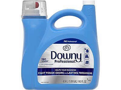 Downy Professional - Liquid Fabric Softener, Clean & Fresh, 190 Loads, 140 oz. (14052)