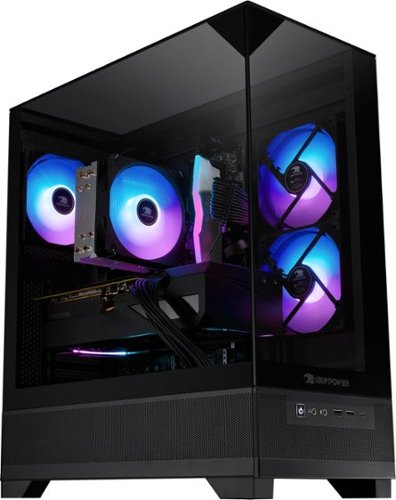 iBUYPOWER - Element SE Gaming Desktop PC - AMD Ryzen 5 8400F, AMD Radeon RX 6600 8GB, 16GB DDR5 RGB,1TB NVMe - Black