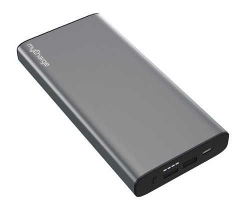 myCharge - myLaptopCharge 26800mAh Portable Charger for Most USB Devices - Gray-Front_Standard 