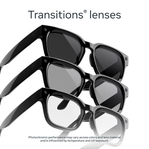 Meta Adventurer Large - Smart AI glasses for Women, Men — Meta AI, 12MP Camera, Live Translate— 3K HD resolution-Clear Lenses - Classic Black BUY IN AUSTRALIA
