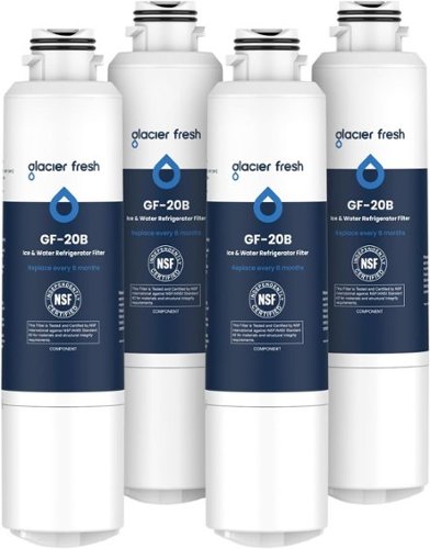 GLACIER FRESH - Compatible with Samsung DA29-00020B Refrigerator Water Filter (4 PACK)-Front_Standard 