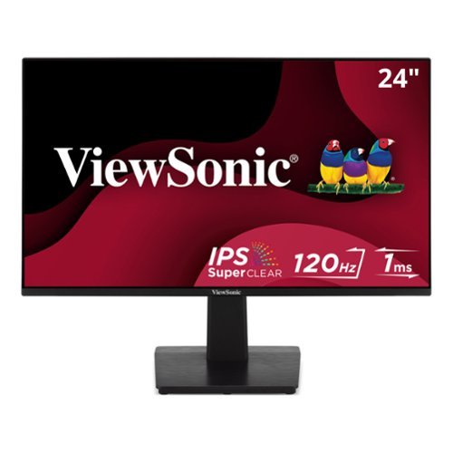 ViewSonic - VA2448-MH 24" 1080p IPS Monitor with 120Hz, Variable Refresh Rate, Eye Care, HDMI, and VGA Inputs - Black-Front_Standard 
